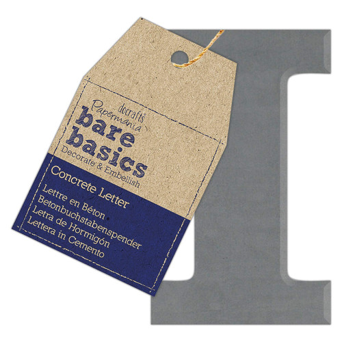 Concrete Letter (1pc) - Bare Basics - I