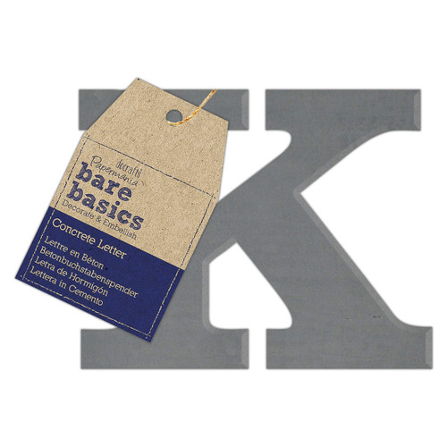 Concrete Letter (1pc) - Bare Basics - K