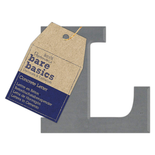 Concrete Letter (1pc) - Bare Basics - L