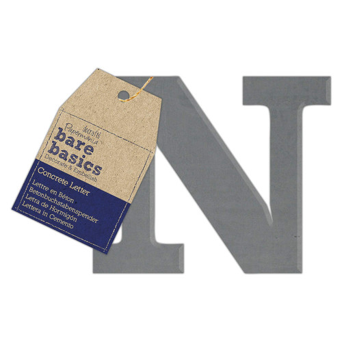 Concrete Letter (1pc) - Bare Basics - N