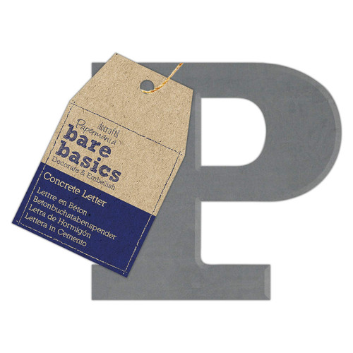 Concrete Letter (1pc) - Bare Basics - P