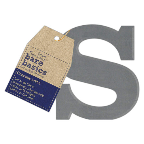 Concrete Letter (1pc) - Bare Basics - S