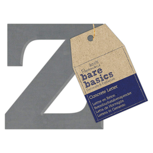 Concrete Letter (1pc) - Bare Basics - Z