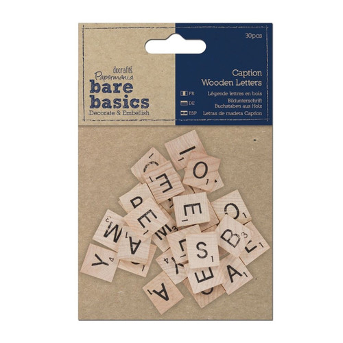 Wooden Caption Letters (30pcs)