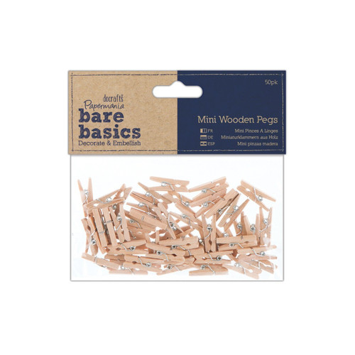 Mini Wooden Pegs (50pk)