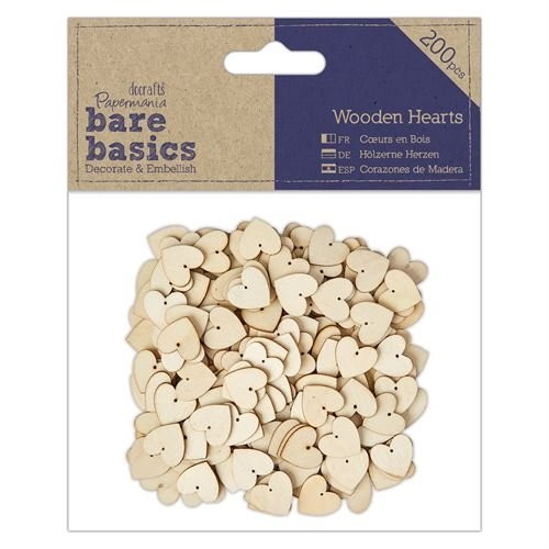 Wooden Hearts (200pcs)