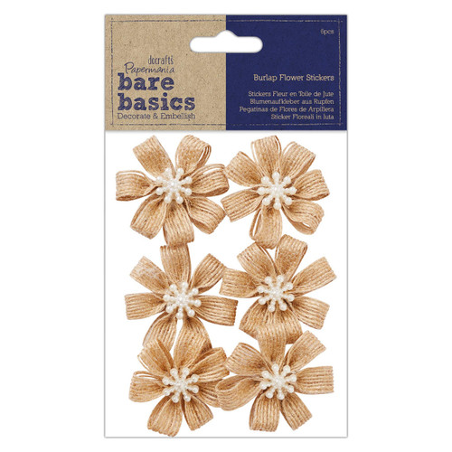 Burlap Flowers (6pcs) - Bare Basics - Blossom