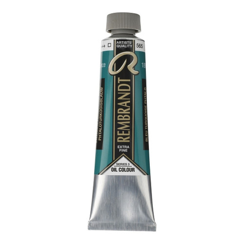 40ml - Rembrandt Oil - Phthalo turquoise blue - Series 3