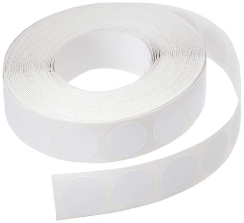 White Dispenser Pack D19 Circles 19mm diameter (1400 Stickers)