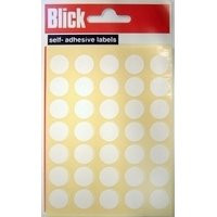 White - 13mm Diameter Circles (245 Stickers)