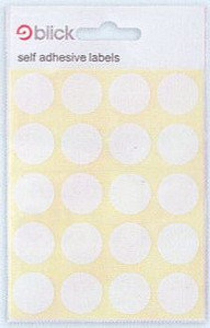 White - 19mm Diameter Circles (140 Stickers)