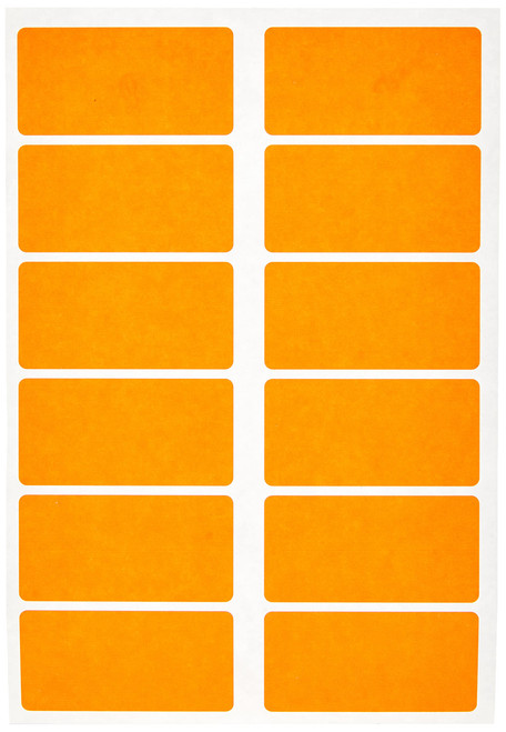 Orange Office Pack 25 x 50mm (320 Stickers)