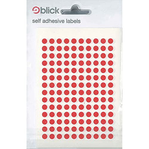 Red - 5mm Diameter Circles (980 Stickers)