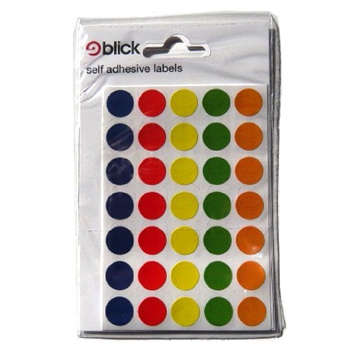 Assorted - 13mm Diameter Circles (140 Stickers)