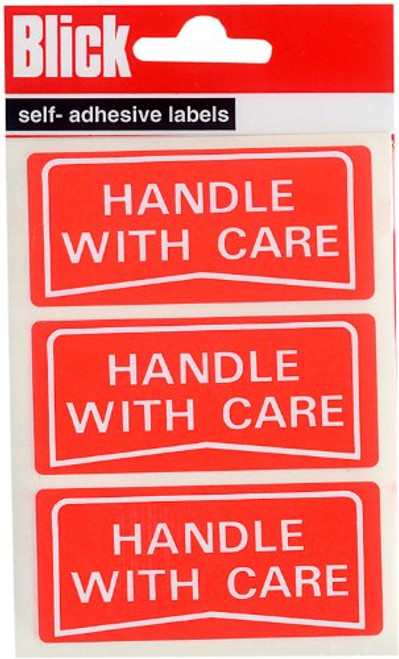 Handle With Care - 34 x 75mm (21 Stickers)