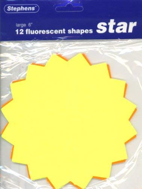 Fluorescent Star 6 12 Sheets