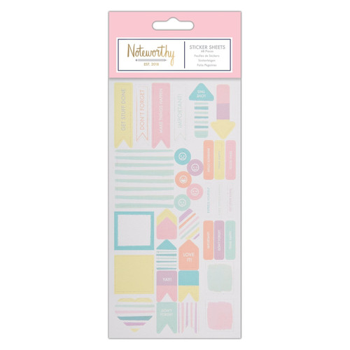Sticker Sheet (29Pcs) - Pastel Hues