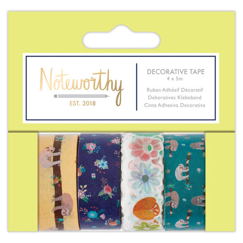 Decorative Tape 4X5M- It'S A Sloths Life