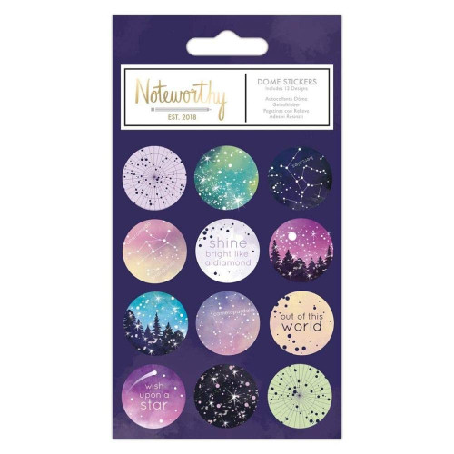 Dome Stickers (12pcs) - Constellations