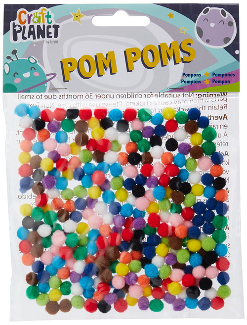 Pompoms (9g 7mm Diameter) - Assorted Colours