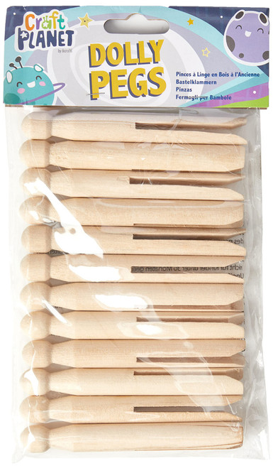 Dolly Pegs (12pcs) - Natural