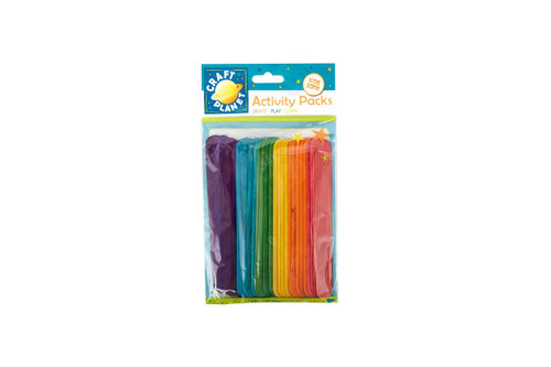 Lollipop Sticks (25pcs) - Assorted Colours (Extra Large)