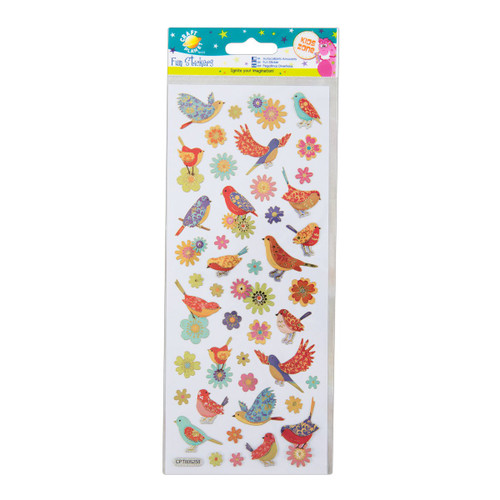 Fun Stickers - Birds & Flowers