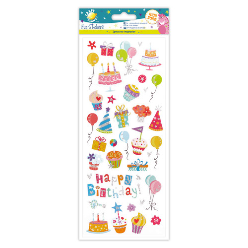 Fun Stickers - Glitzy Birthday