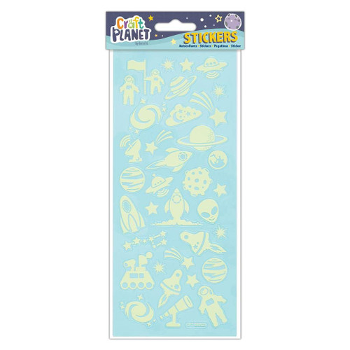 Fun Stickers - Glow In The Dark - Outer Space