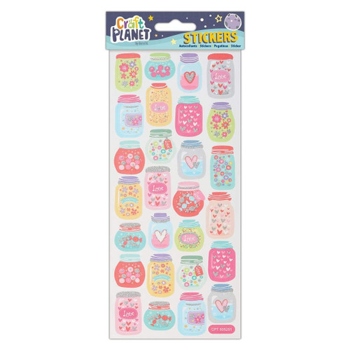 Fun Stickers - Heart Jars