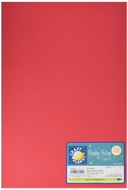 12 x 18 Funky Foam Sheet (2mm Thick) - Red