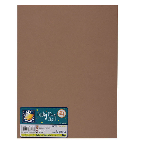 9 x 12 Funky Foam Sheet (2mm Thick) - Tan