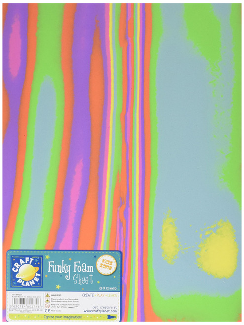 9 x 12 Funky Foam Sheet (2mm Thick) - Stripe