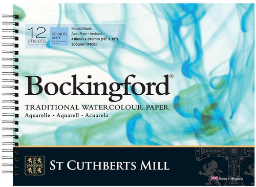 Bockingford Watercolour Spiral Pad 31x41cm ~ 300gsm CP(Not)