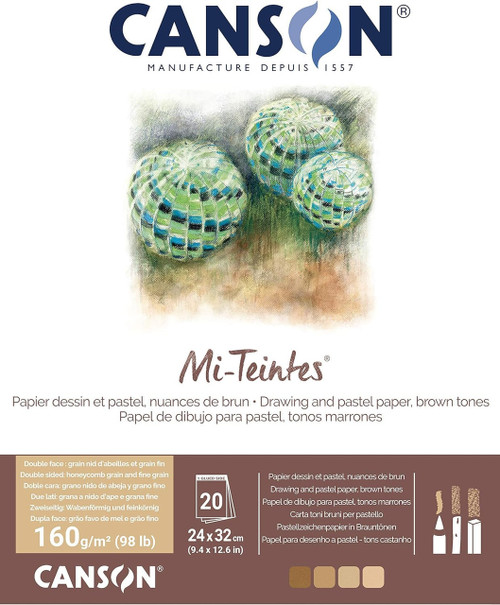 MI-TEINTES PAD 24X32CM BROWN TONES