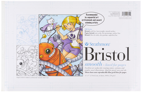 STRATHMORE 200 SERIES SEQUENTIAL ART BRISTOL PAD - 11X17" 270G 24SHEETS