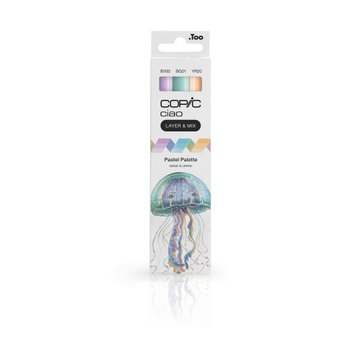 Copic Ciao (Layer & Mix)  Set of 3, Pastel Palette