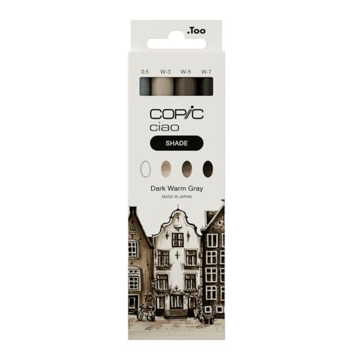 Copic Ciao (Shade) Set of 4, Dark Warm Grey