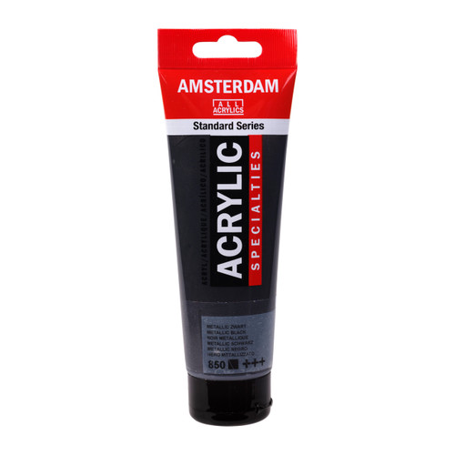 Amsterdam Standard Series Acrylic Tube 120 ml Metallic Black 850