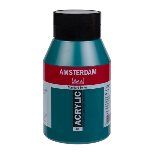 Amsterdam Standard Series Acrylic Jar 1000 ml Phthalo Green 675