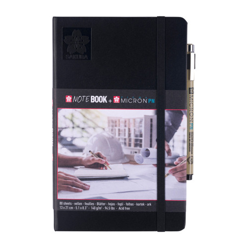 Sakura Sketch/notebook black, cream paper | 13 x 21 cm, 140 g, 80 pages + black