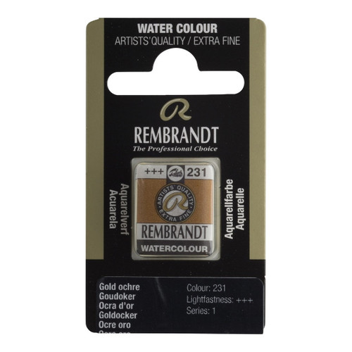 1/2 Pan - Rembrandt Watercolour - Gold ochre - Series 1