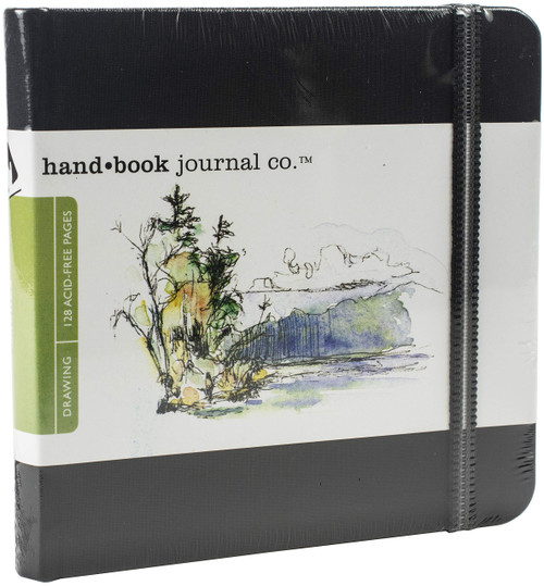 Drawing Journal 5.5 x 5.5 Square Ivory Black