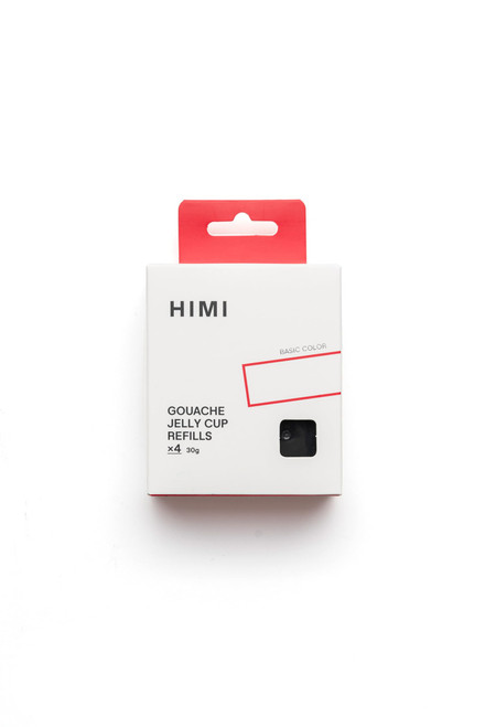 HIMI Jelly Cup Gouache Refill - 4-Pack (Black)
