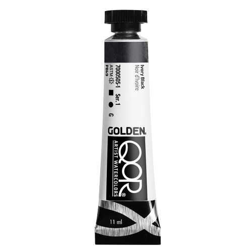 QoR Watercolor - 10ml-  Ivory Black