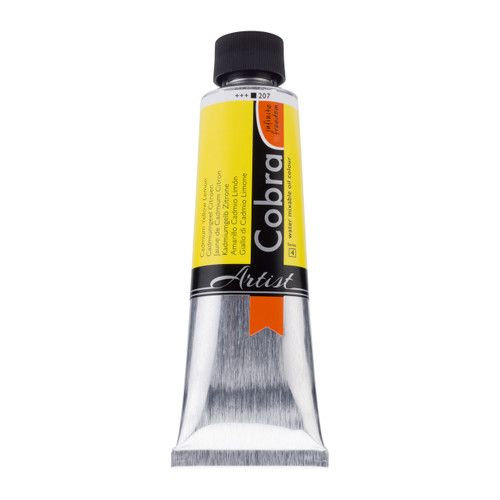 Cobra Artist Water-Mixable Oil Colour Tube 150 ml Cadmium Yellow Lemon 207