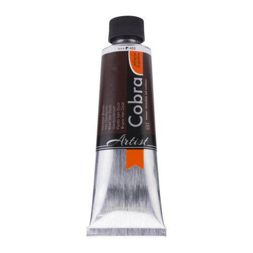 Cobra Artist Water-Mixable Oil Colour Tube 150 ml Vandyke Brown 403