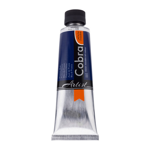 Cobra Artist Water-Mixable Oil Colour Tube 150 ml Prussian Blue 508