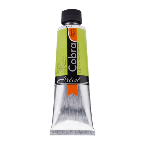 Cobra Artist Water-Mixable Oil Colour Tube 150 ml Yellowish Green 617