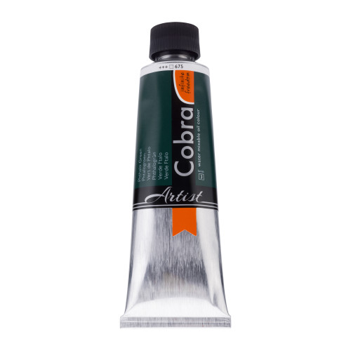 Cobra Artist Water-Mixable Oil Colour Tube 150 ml Phthalo Green 675